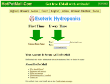 Tablet Screenshot of mail.hotpotmail.com